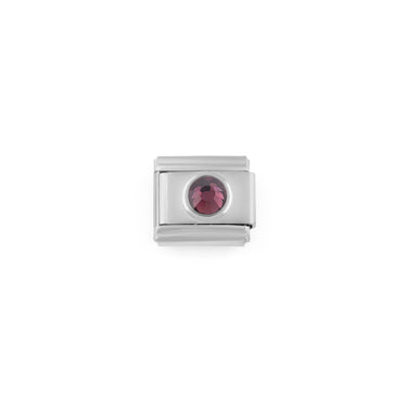 Wholesale jewelry Stainless Steel Birthstone Italian Charm- Feb