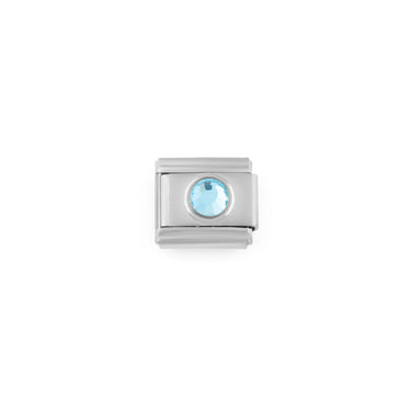 Wholesale jewelry Stainless Steel Birthstone Italian Charm- Mar