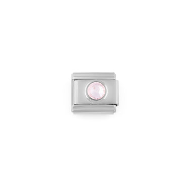 Wholesale jewelry Stainless Steel Birthstone Italian Charm- Oct