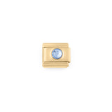 Wholesale jewelry- 18k Gold PVD Stainless Steel Birthstone Italian Charm- Dec