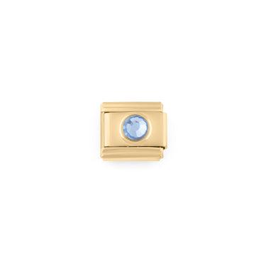 Wholesale jewelry- 18k Gold PVD Stainless Steel Birthstone Italian Charm- Dec