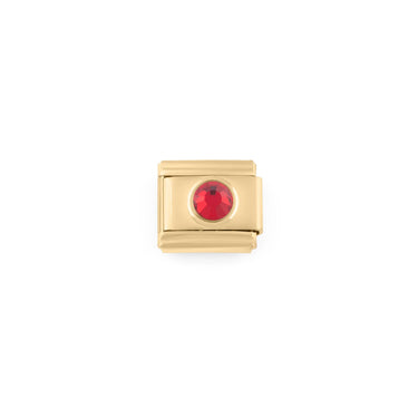 Wholesale jewelry- 18k Gold PVD Stainless Steel Birthstone Italian Charm- Jan