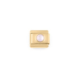 Wholesale jewelry- 18k Gold PVD Stainless Steel Birthstone Italian Charm- Oct