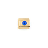 Wholesale jewelry- 18k Gold PVD Stainless Steel Birthstone Italian Charm- Sept