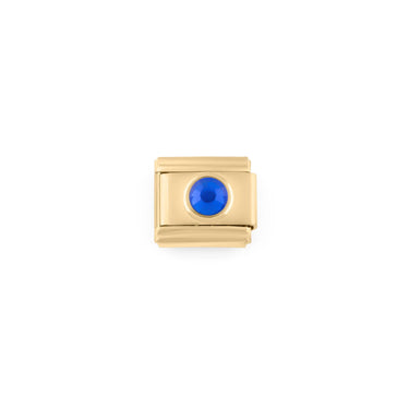 Wholesale jewelry- 18k Gold PVD Stainless Steel Birthstone Italian Charm- Sept