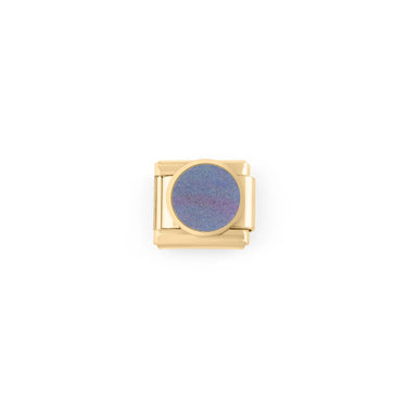 Wholesale jewelry 18k Gold PVD Stainless Steel Colorful Stone Italian Charm- Main iridescent 