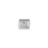 Wholesale jewelry 18K Gold PVD Stainless Steel Cross Italian Charm- Stainless main 