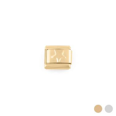 Wholesale jewelry 18K Gold PVD Stainless Steel Star Italian Charm- gold main