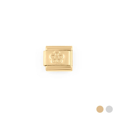 Wholesale jewelry 18K Gold PVD Stainless Steel Floral Italian Charm - gold main 