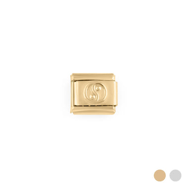 Wholesale jewelry 18K Gold PVD Stainless Steel Yin Yang Italian Charm- gold main 