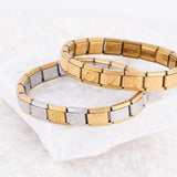 Wholesale jewelry 18K Gold PVD Stainless Steel Floral Italian Charm - studio