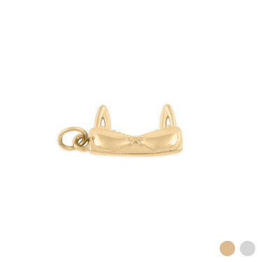 Wholesale jewelry 18K Gold PVD Stainless Steel Bra Charm - gold main 