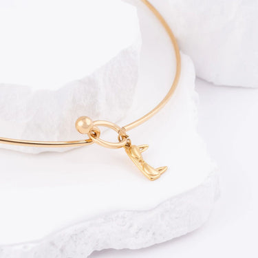 Wholesale jewelry 18K Gold PVD Stainless Steel Bra Charm - gold studio 