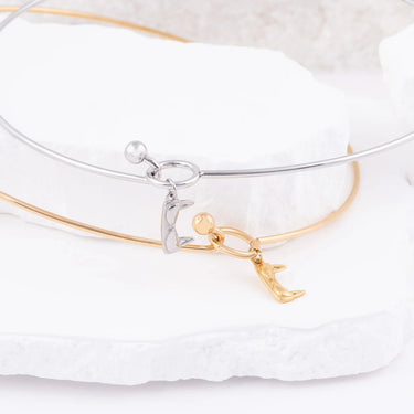 Wholesale jewelry 18K Gold PVD Stainless Steel Bra Charm - stainless and gold studio 