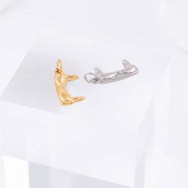Wholesale jewelry 18K Gold PVD Stainless Steel Bra Charm - stainless and gold studio 