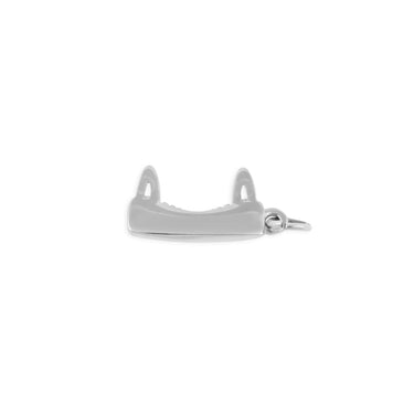 Wholesale jewelry 18K Gold PVD Stainless Steel Bra Charm - stainless main (back)