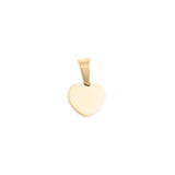 Wholesale jewelry 18K Gold PVD Stainless Steel Pave Stone Heart Charm- gold main