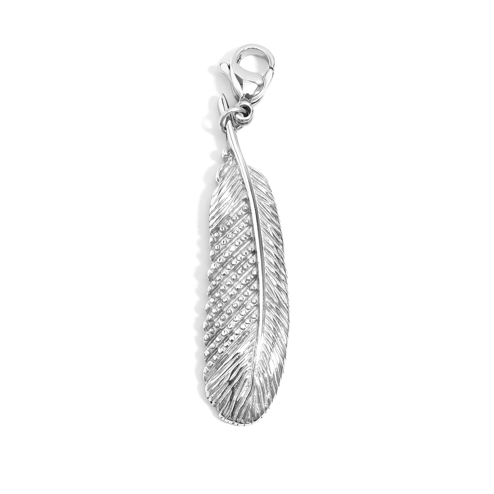 Feather Charm Stainless Steel Pendant / PDL2014