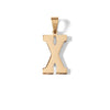 18K Gold PVD Coated Stainless Steel Sports Letter Pendant / PDS0004