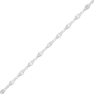 Chaîne de lèvres de 2,0 mm .925 Bijoux permanent en argent sterling - par le pied/PMJ0016