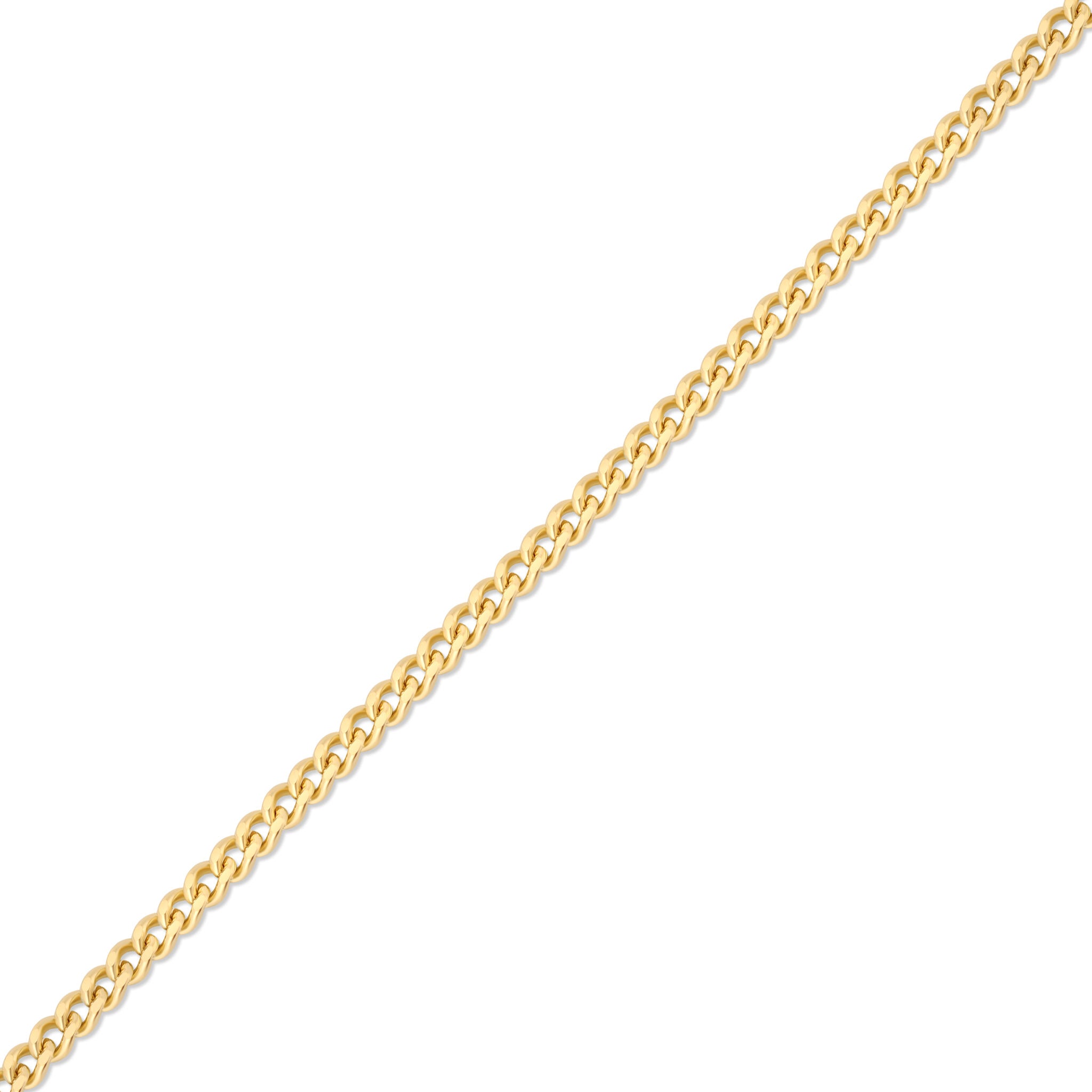 1.2mm Diamond Cut Curb 14K Solid Gold Permanent Jewelry Chain - By the Inch / PMJ0011