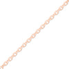 0.9mm Fine Diamond Cut Cable 14K Solid Rose Gold Permanent Jewelry Chain - By the Inch / PMJ0003