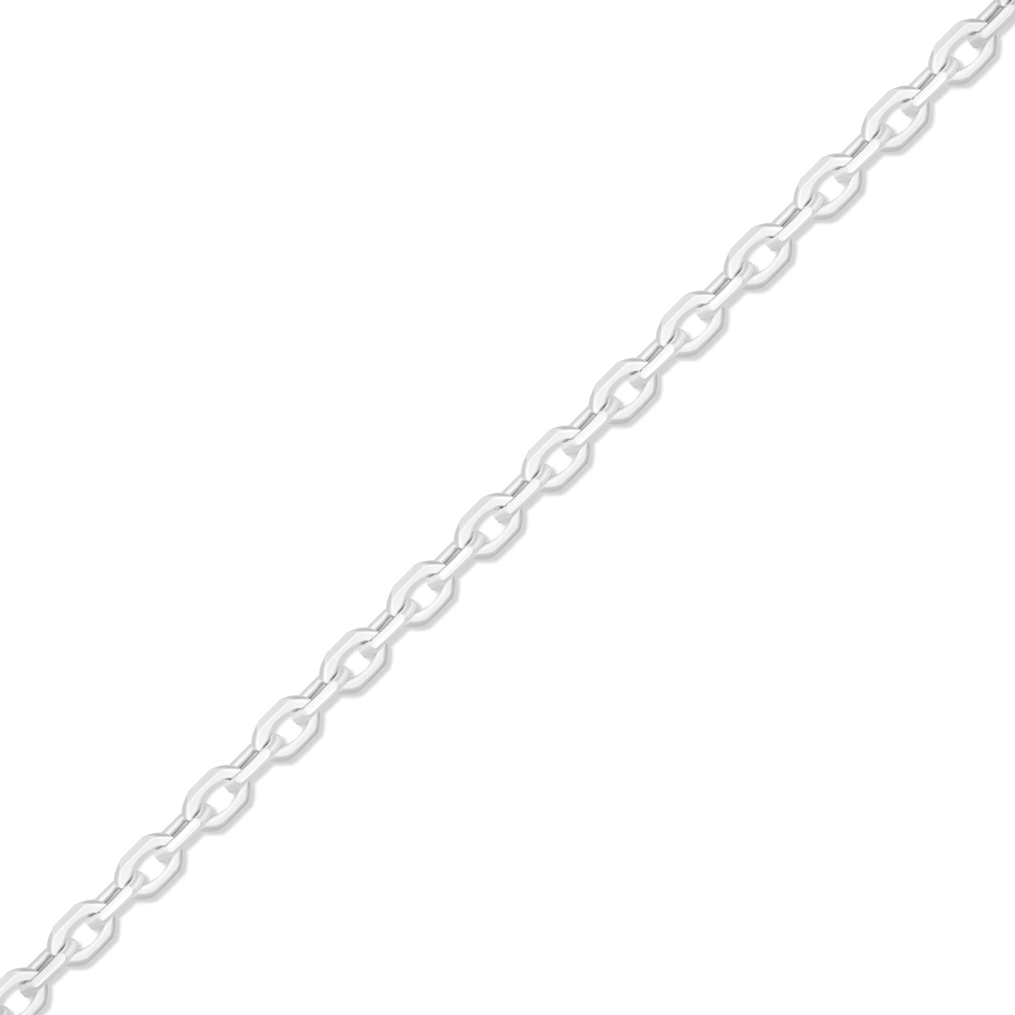 0,9 mm fin diamantskurka kabel .925 Sterling Silver Permanent smyckekedja - Vid foten / PMJ0001