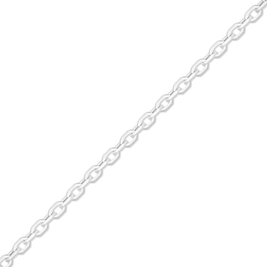 Câble de coupe diamant de 0,9 mm Fine .925 Chaîne de bijoux permanente en argent sterling - par le pied/pmj0001