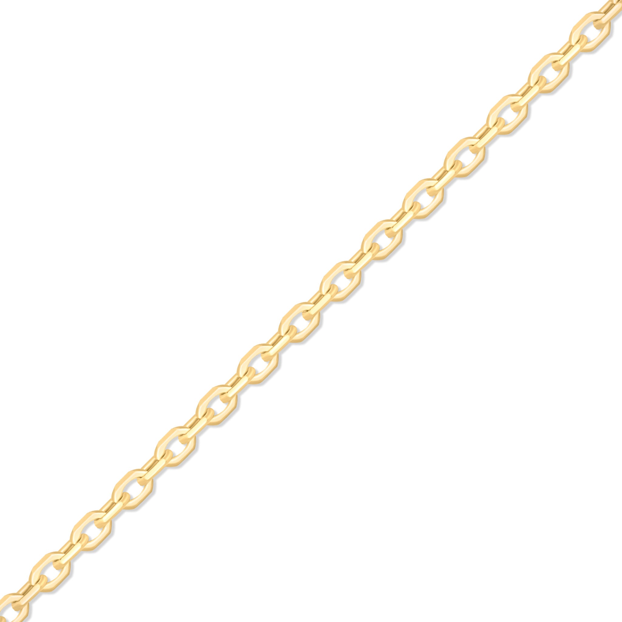 0.9mm Fine Diamond Cut Cable 14K Solid Gold Permanent Jewelry Chain - By the Inch / PMJ0002