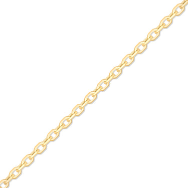 Câble de coupe diamant de 0,9 mm Fine 14K Chaîne de bijoux permanente en or massif - par le pouce/pmj0002