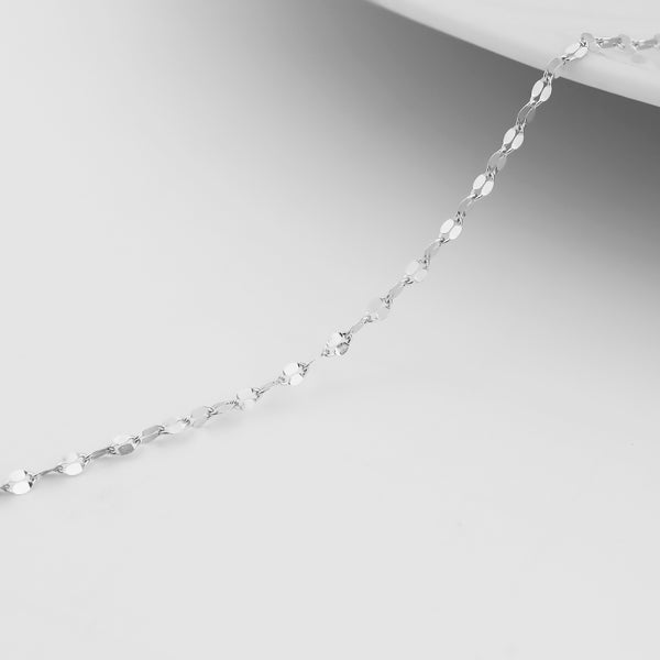 2.0 mm Lip Chain .925 Sterling Silver Permanent Jewelry - By the Foot / PMJ0016