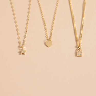 Permanent Jewelry 14K Solid Gold Heart Charm