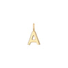Wholesale Permanent Jewelry Tiny 14K Solid Gold Initial Letter Charms