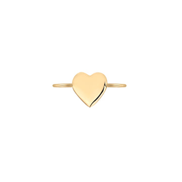 Permanent Jewelry Horizontal 14K Solid Gold Heart Charm