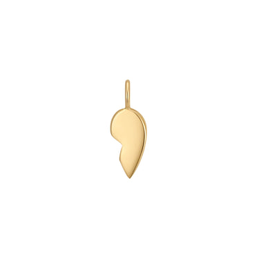 Permanent Jewelry Right Side 14K Solid Gold Broken Heart Charm / PMJ1009