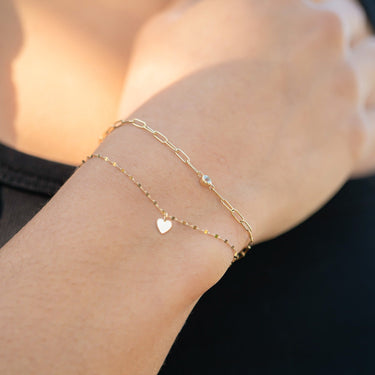 2.0 mm Lip Chain 14K Solid Gold Permanent Jewelry - By the Inch / PMJ0017