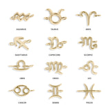 Zodiac Sign Horizontal Connector Permanent Jewelry Charm Group