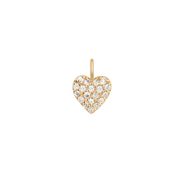 Bijoux permanent 14K Gold Diamond Heart Charm/PMJ1001