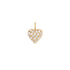 Permanent Jewelry 14K Solid Gold Diamond Heart Charm / PMJ1001