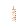 Permanent Jewelry 14K Solid Rose Gold Mom Script Charm / PMJ2004