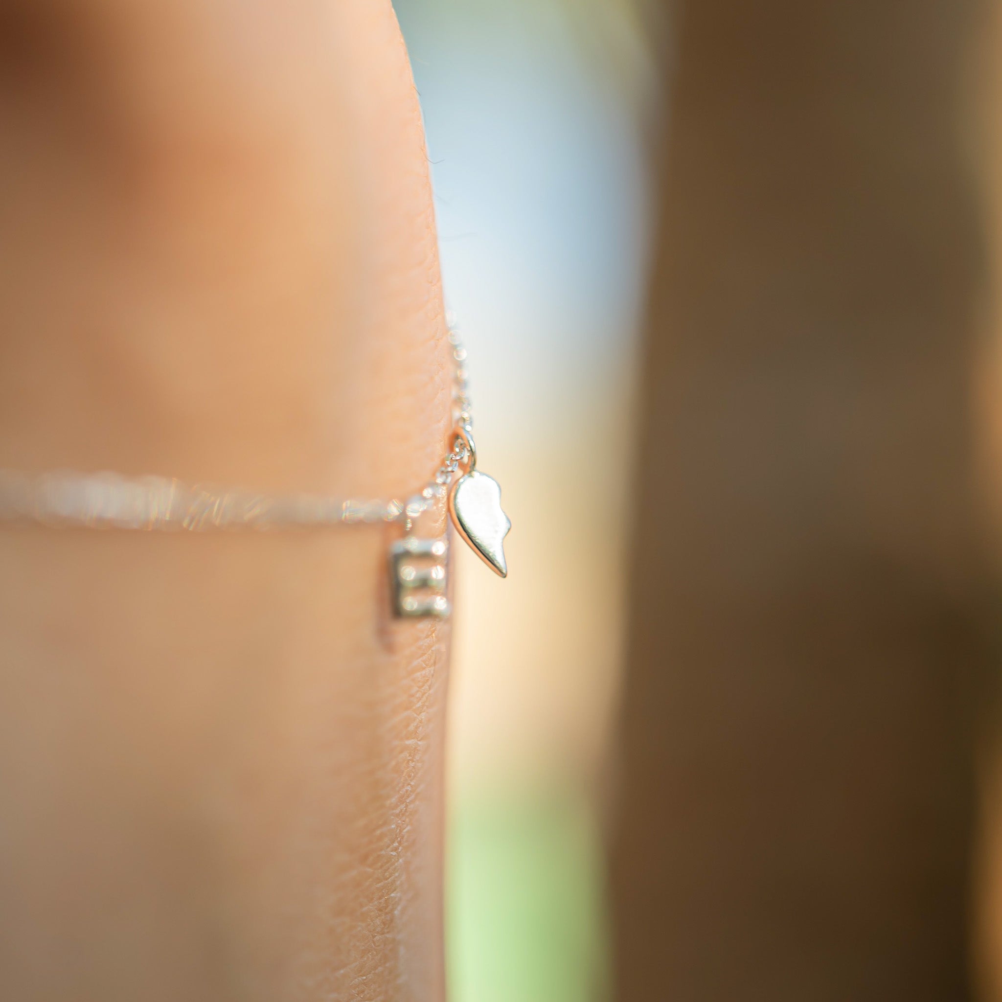 Permanent Jewelry Left Side .925 Sterling Silver Broken Heart Charm / PMJ3006