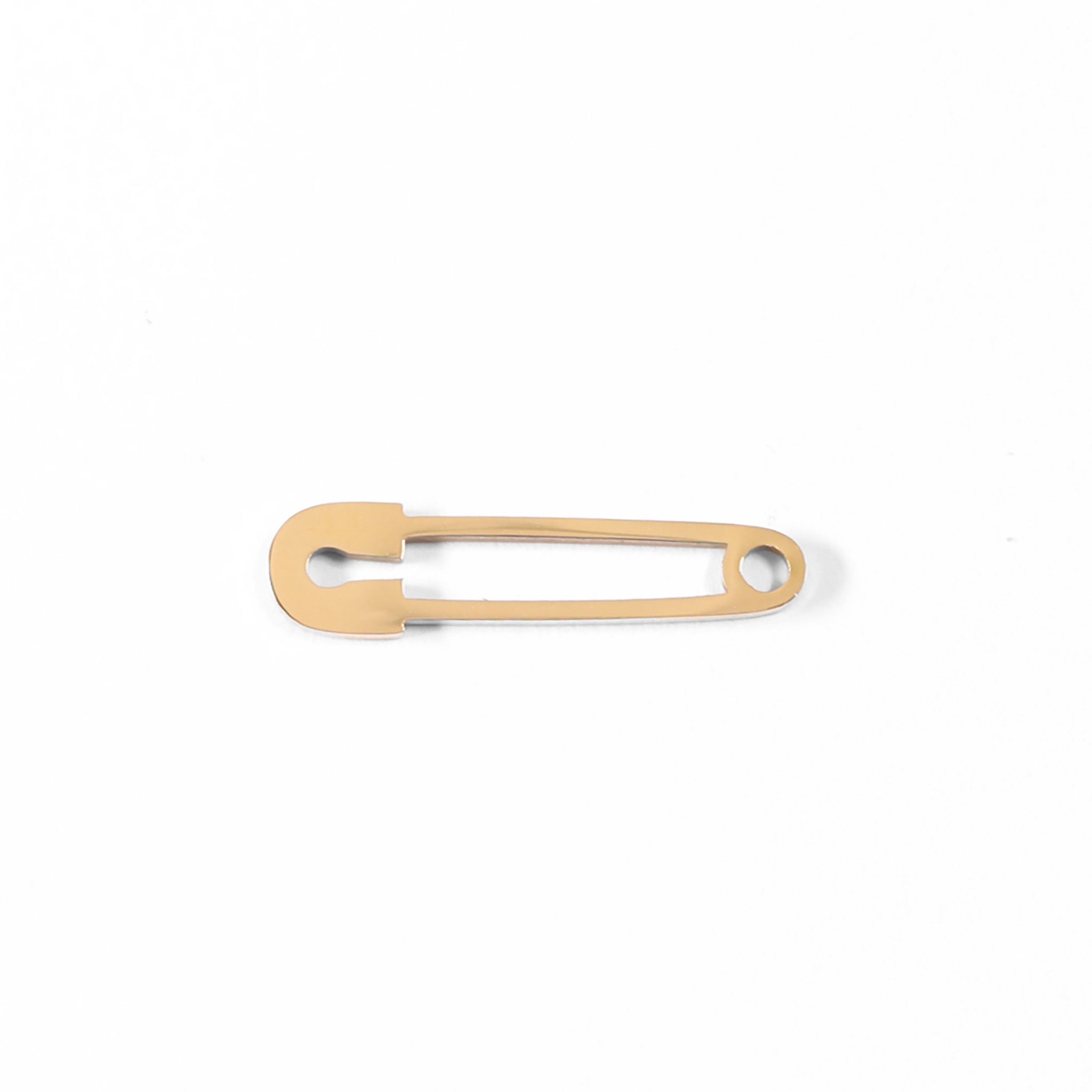 18K Gold PVD Stainless Steel Paperclip Charm / PDL0035