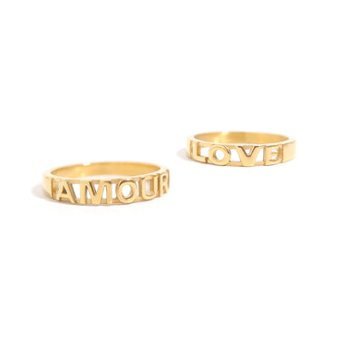 Love and Amour Stacking rings