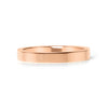 Rose Gold Stainless Steel Flat Edge Ring / CFR7024