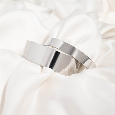 Stainless Steel Rounded Blank Cuff Bracelet Lifestyle