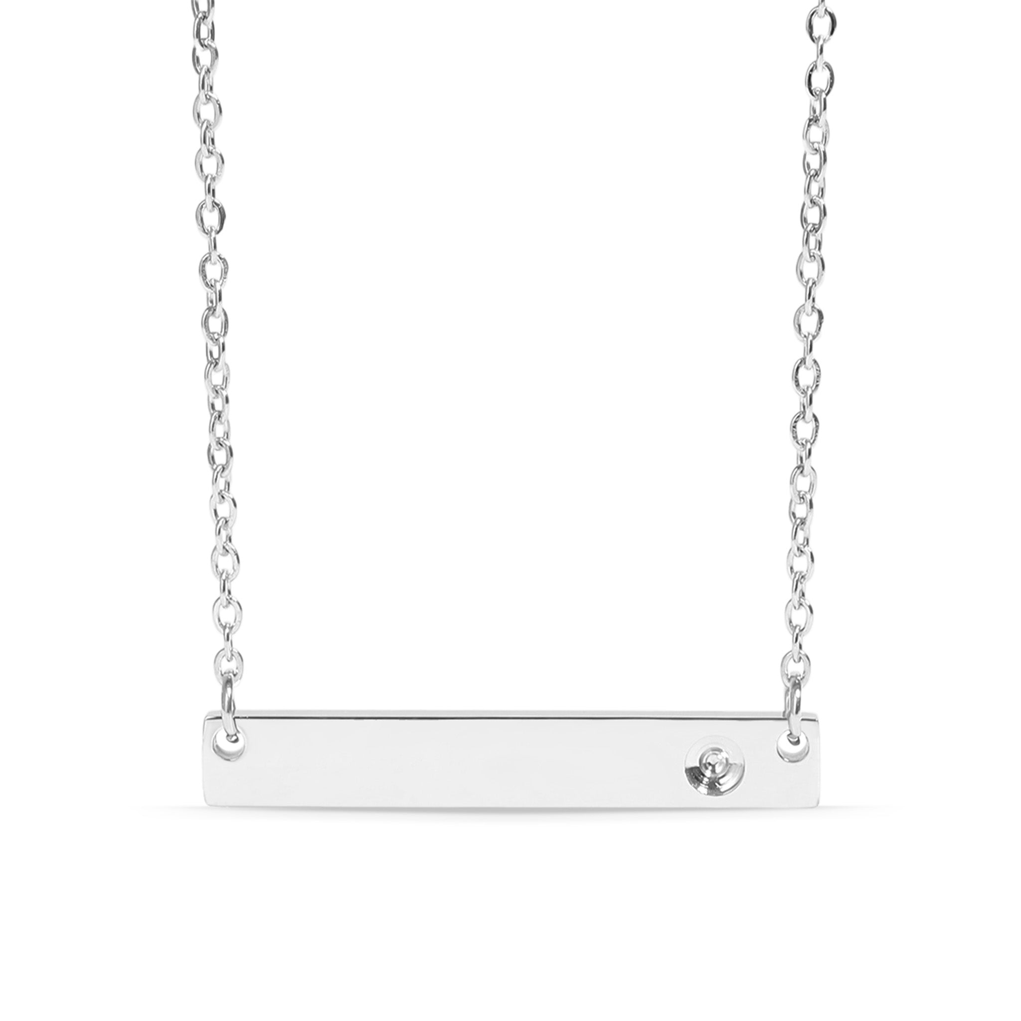 Collier de barre de naissance horizontal en acier inoxydable poli/SBB00114