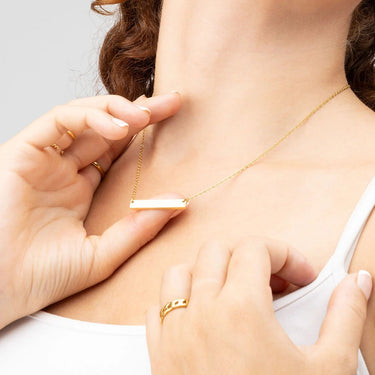Wholesale jewelry 14K Gold Filled Plus™ Blank Bar Necklace- model 