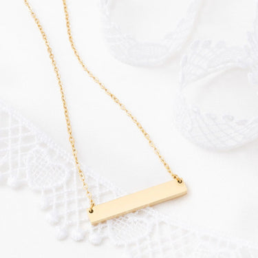 Wholesale jewelry 14K Gold Filled Plus™ Blank Bar Necklace- studio 