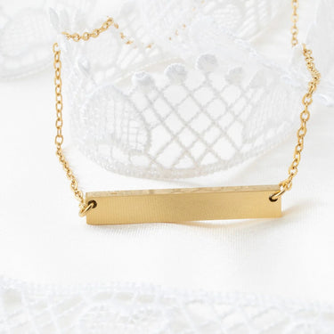 Wholesale jewelry 14K Gold Filled Plus™ Blank Bar Necklace- studio 