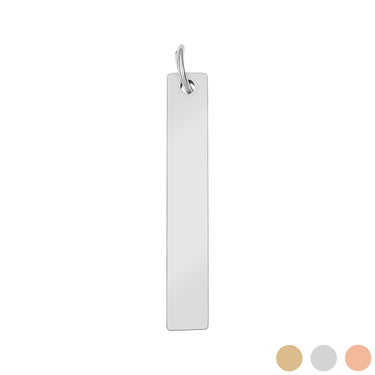 PVD en or 18 carats en acier inoxydable Pendentif vertical à la barre/SBB0020